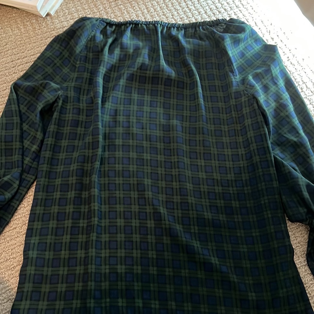 Talbots Checkered Blouse - Picture 3 of 3
